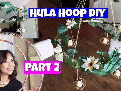 Dollar Tree Hula Hoop DIY Part 2 | Indoor or Outdoor Wedding Decorations| Home Decor