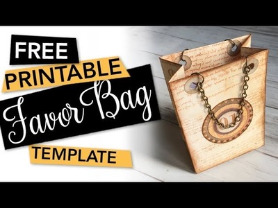 FREE Printable Favor Bag Template | FREEBIE + TUTORIAL
