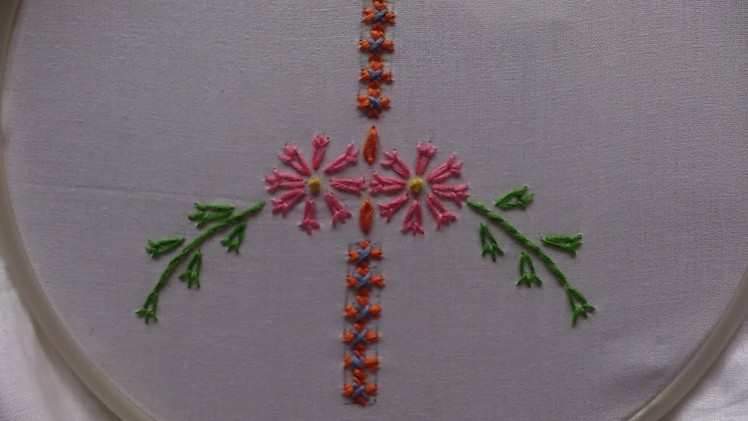Hand embroidery. Hand embroidery design for beginners.
