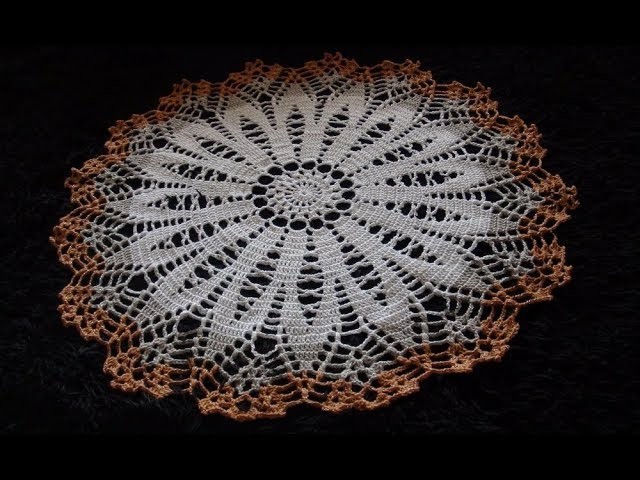 How to Crochet a Sunburst Doily Pattern #744│by ThePatternFamily