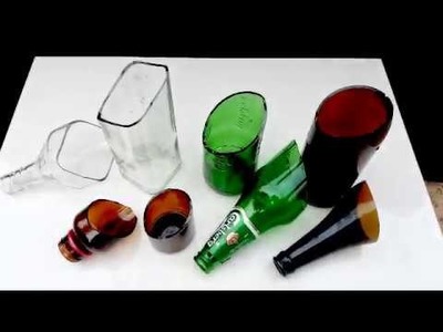 How to cut glass bottle at home | angle glass bottle cutter