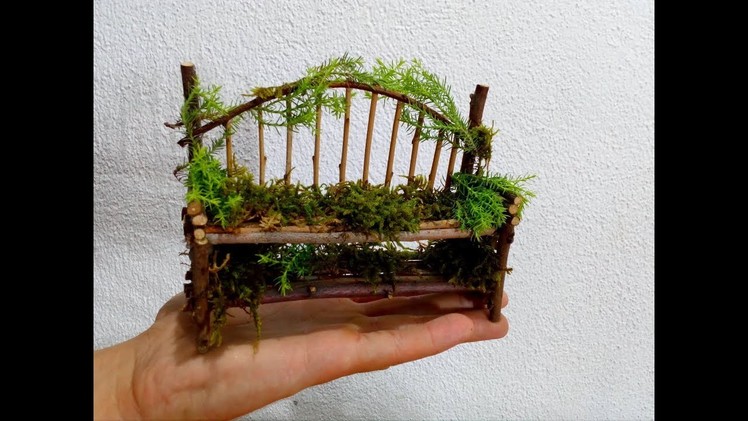 How to make a mini tree bench for fairy gardens