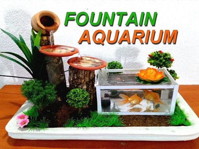 How to make a small Aquarium Fountain very easy. DIY