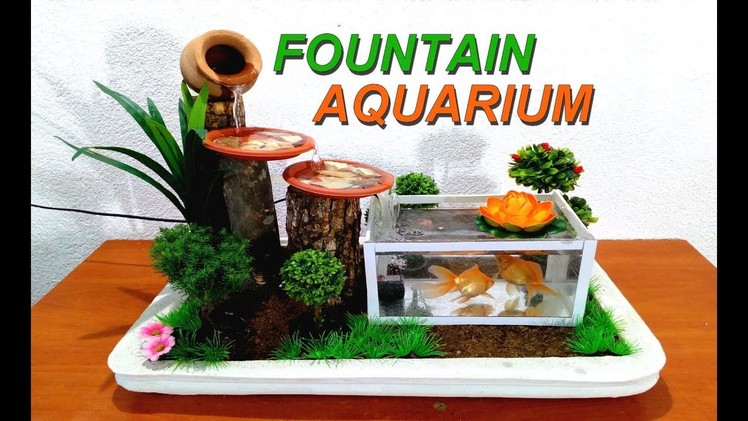 How to make a small Aquarium Fountain very easy. DIY