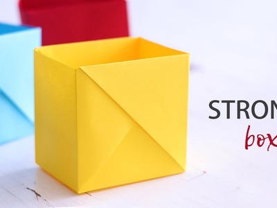 How to Make a Strong Box from Paper | Origami
