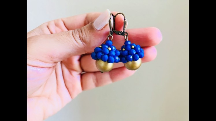 How to make beaded bead cap. Beaded Earrings DIY beaded earrings ????