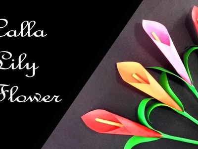 How to Make Calla Lily Paper Flower | Very Easy Origami Flower for Beginners !!!