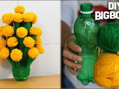 How to make Flower Vase with Wool (Best Idea 2018) | DBB