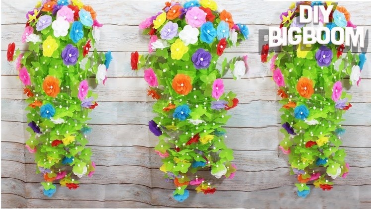How to make flower wall hanging, Bottle craft ideas (New idea) | DBB