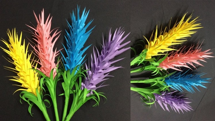 How to Make Lavender Paper Flower | DIY-Paper Crafts
