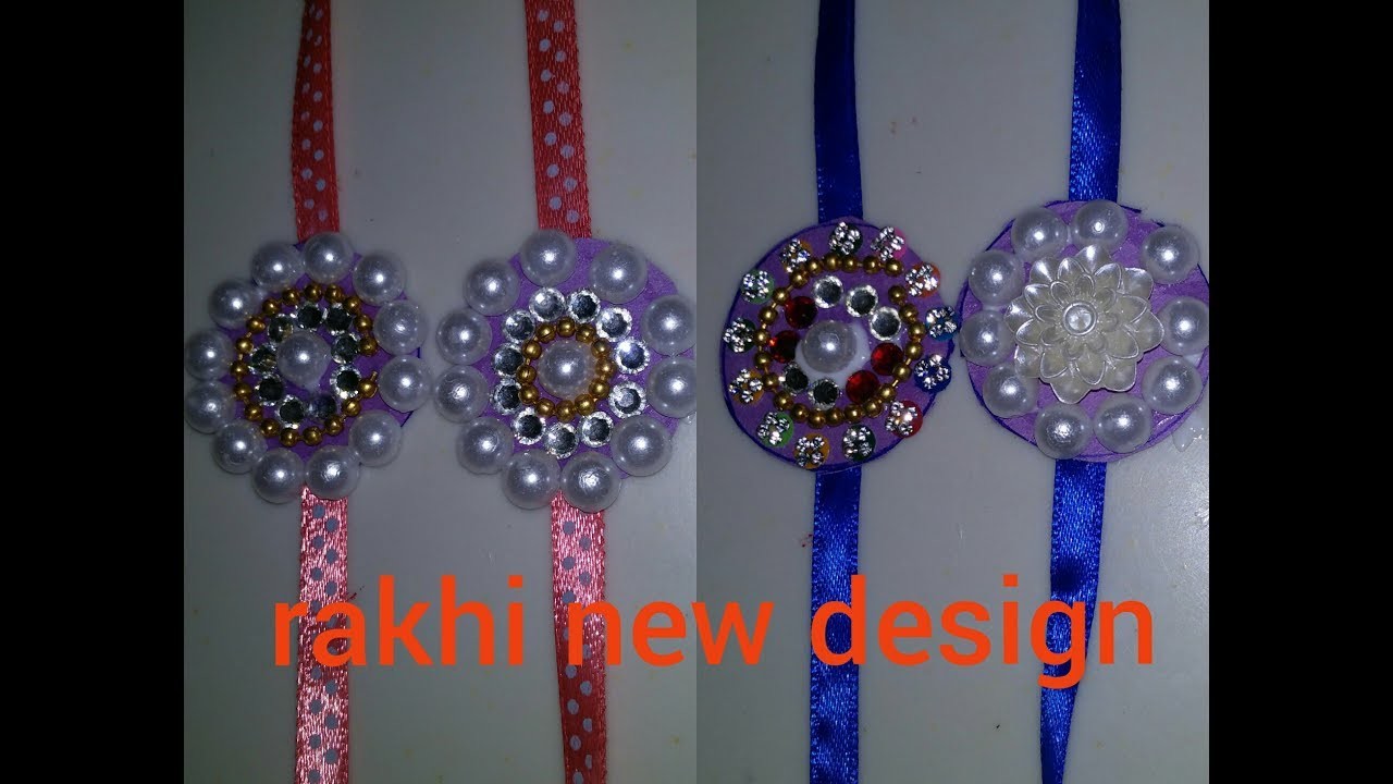 How to make rakhi new design. at home very simple design