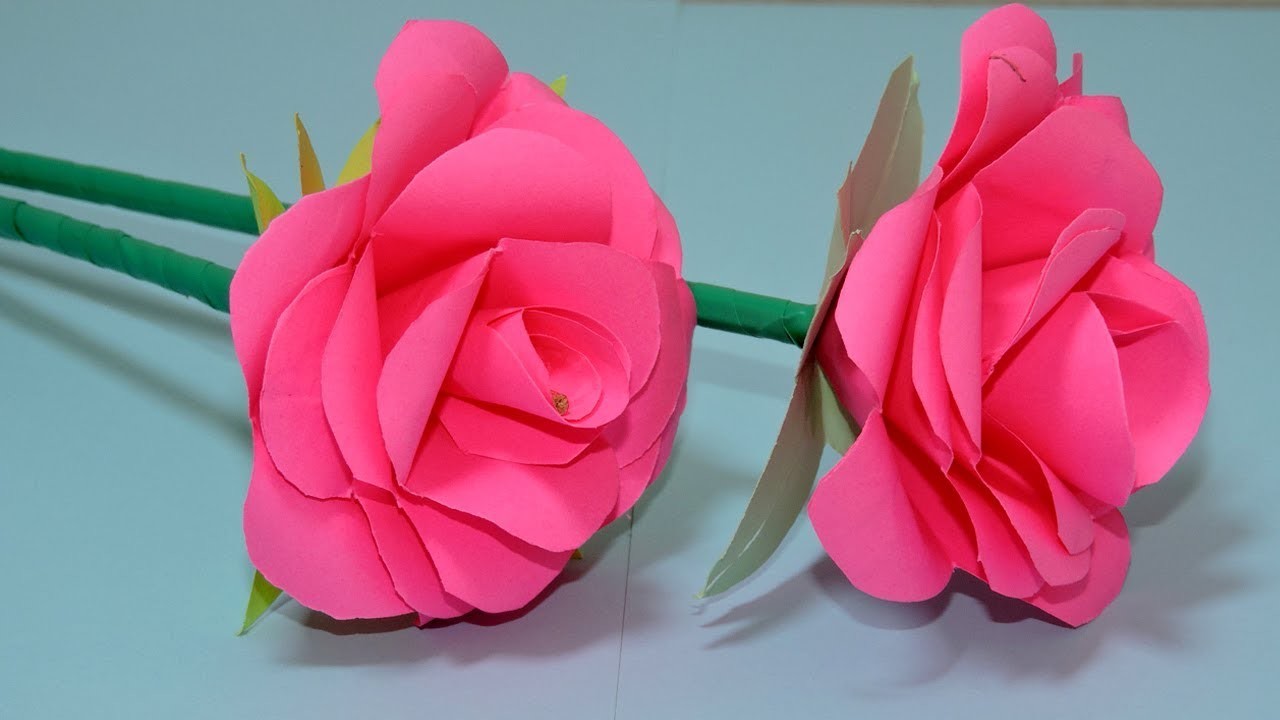 how-to-make-small-rose-flower-with-paper-making-paper-flowers-step-by