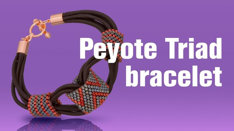 How to make this Peyote Triad bracelet | Seed Beads Design