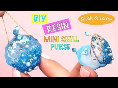 Mini shell purse- Sophie & Toffee- DIY- Tutorial- Resin