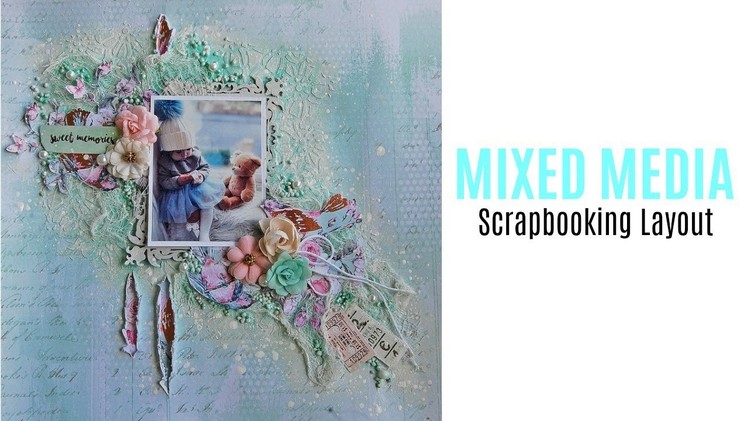 Mixed Media Scrapbooking Layout Tutorial- My Creative Scrapbook-Spanish Subtitles