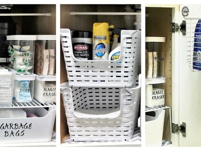NEW! How To Organize Under The Kitchen Sink