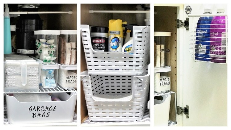 NEW! How To Organize Under The Kitchen Sink