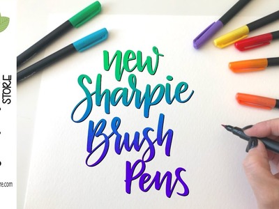 NEW Sharpie Brush Pen Demo - Blending Markers, Brush Tip Pens, Sharpies