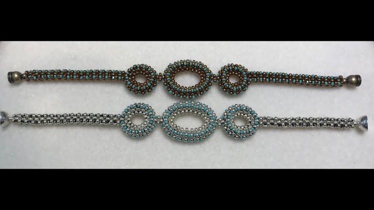 Orb Bracelet - Cubic Right Angle Weave
