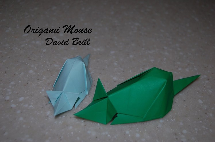 Origami Mouse - How to fold an origami mouse - David Brill