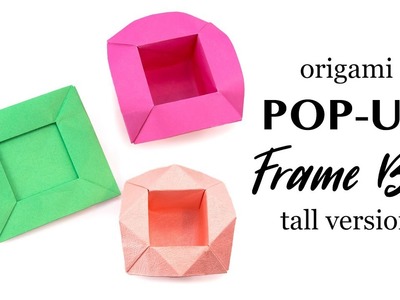 Origami Pop-Up Photo Frame Box - Tall Version - Paper Kawaii