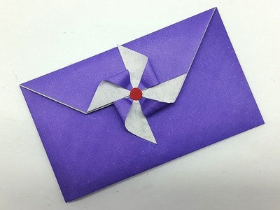 Origami Windmill Envelope - How to make Paper Envelope Easy