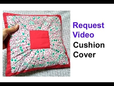 REQUEST VIDEO ! DIY Cutting and stitching of square cushion cover.envelope pillow cover making