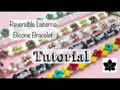 Reversible Lucerna Bicone Bracelet - Beaded Jewelry Making Tutorial!