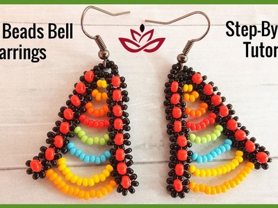 Seed Beads Bell Earrings - Tutorial