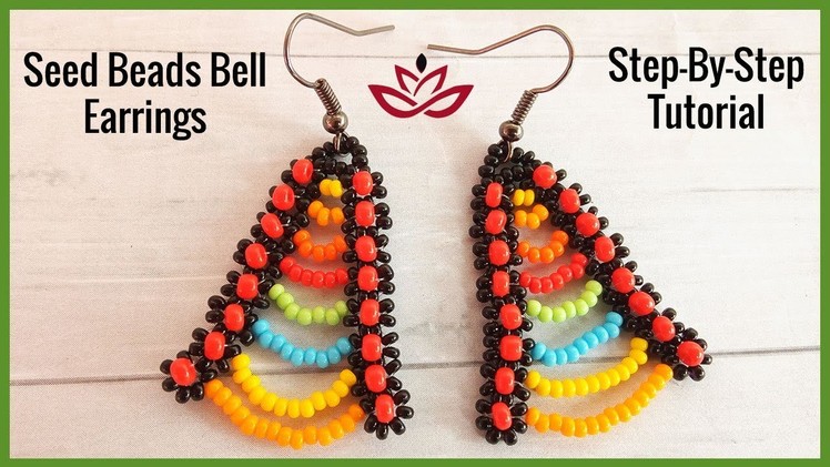 Seed Beads Bell Earrings - Tutorial