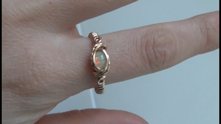 Wire Wrapped Small Cabochon Ring Tutorial