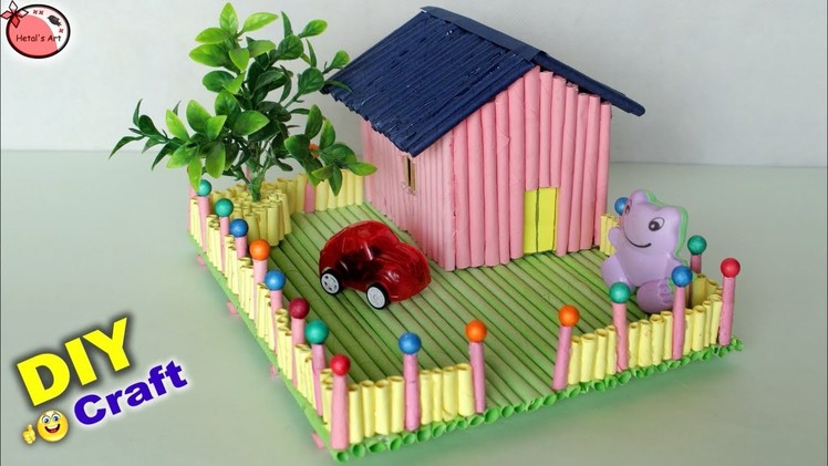 Amazing ! Mini Craft House Making || House Craft for Kids || DIY Room Decor 2018 || Handmade Craft