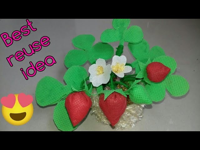Best out of waste.Waste material craft idea (85)