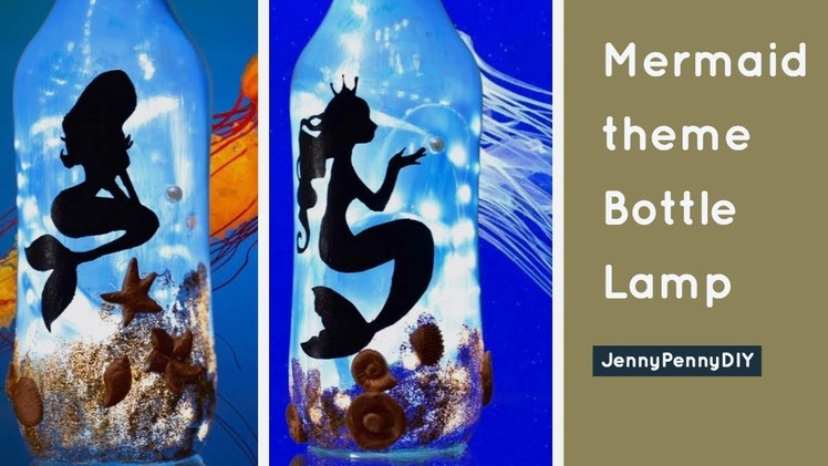 Bottle decorating ideas| diwali decoration| Chirstmas decoration|bottle art|bottle craft|mermaid