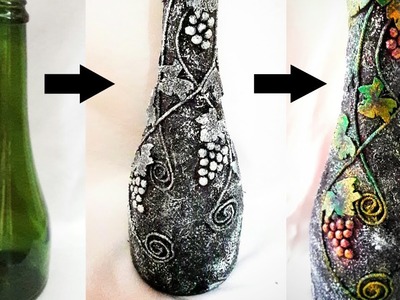Bottle decorating ideas DIY | Bottle craft | Bottle decoration | bottle art | bottle design