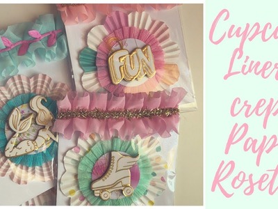 Craft With Me : Cupcake Liner.Crepe Paper Rosettes