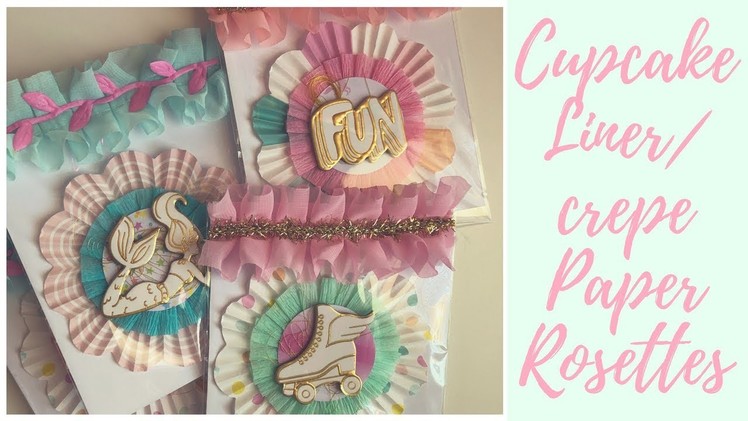 Craft With Me : Cupcake Liner.Crepe Paper Rosettes