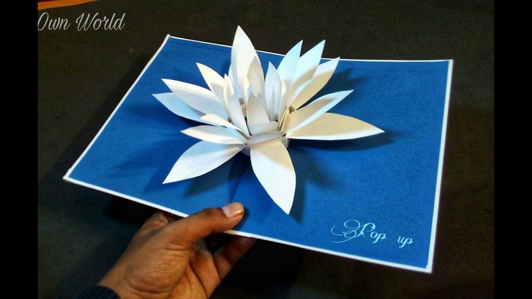 DIY 3D Flower Pop up Card-Paper Crafts-Handmade Craft- Mother’s Day card!