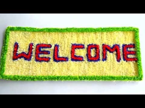 DIY - AMAZING CRAFT FOR WELCOME ON PLASTIC NET || HOW TO MAKE WOOLEN CRAFT FROM PLASTIC NET ||