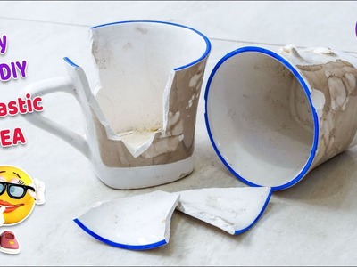 DIY easy craft.broken cup craft | HOME DECOR 2018 | Best out of waste | Artkala