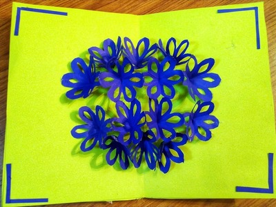DIY Flower Bouquet Pop up Card-Paper Crafts-Handmade Craft- Mother’s Day card!
