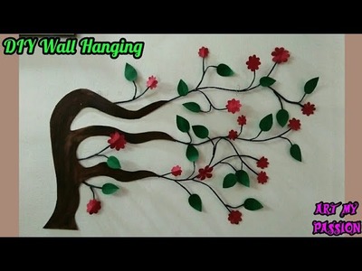 DIY Newspaper Wall Hanging | DIY wall hanging craft ideas | diy Wall decor | artmypassion