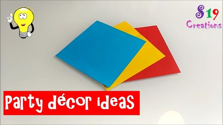 Diy party decor ideas with paper | easy paper craft ideas | budget decor ideas | useful diy ideas