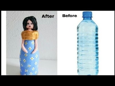 DIY plastic bottle doll.best out of waste.recycled craft