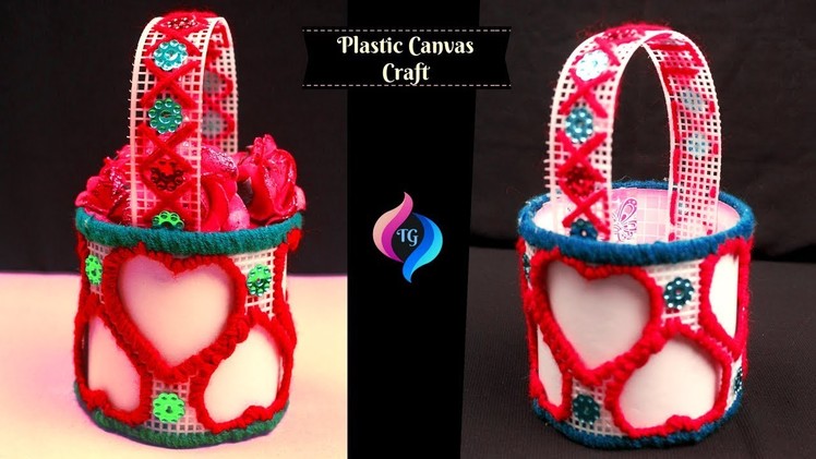 DIY Plastic Canvas Craft - Plastic Canvas - Projects for the Home - Plastic Canvas Easter Basket