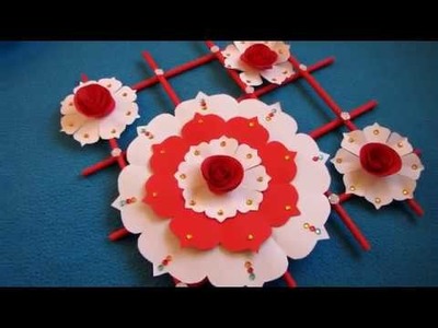 DIY. Simple Home Decor. Wall Decoration. Hanging Flower. Paper Craft Ideas #18