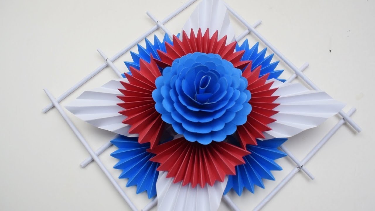 DIY: Simple Home Decor - Wall Decoration Ideas - Hanging Flower - Paper