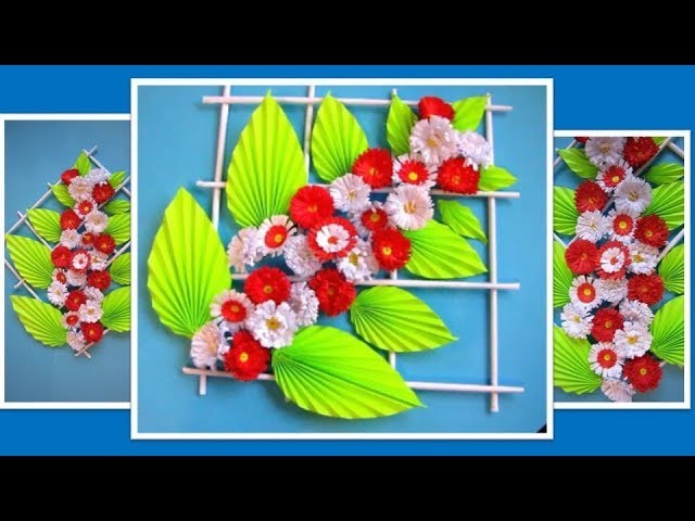 DIY. Simple Home Decor. Wall Decoration. Hanging Flower. Paper Craft Ideas #35