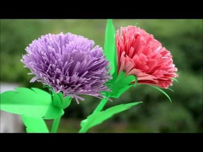 How Make Paper Flower :DIY CRAFT|Tutorial