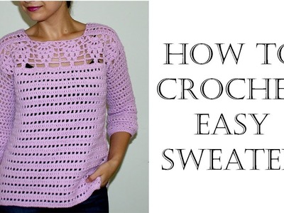 How to Crochet Easy Sweater